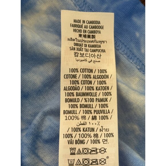 Disney World Mickey + Friends Shirt Celebration Crew Blue Tie-Dye Unisex Size S - Picture 6 of 7